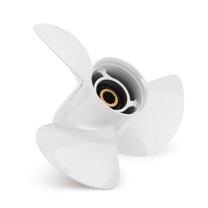 Qiclear 13 1/4 x 17-K | 6E5-45945-01-EL OEM Upgrade Aluminum Outboard Moto Boat Propeller fit Yamaha Engines 60-115 HP, 15 Spline Tooth - Image 1